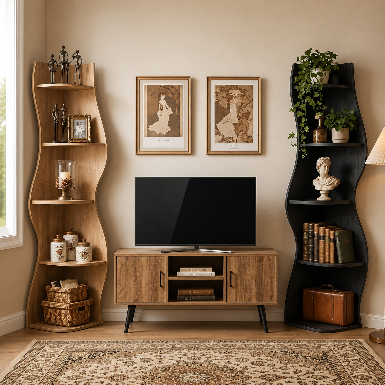 Ondine™ | Étagère Design d'Angle