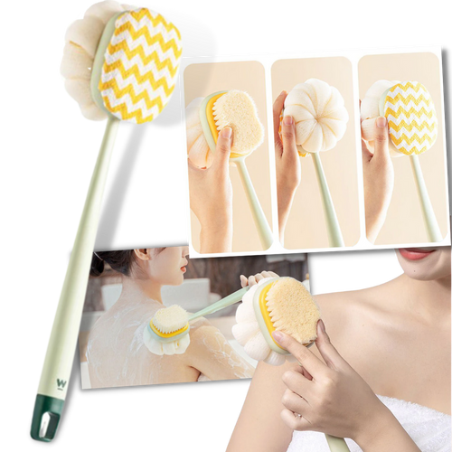 Brosse de bain exfoliante pour le corps