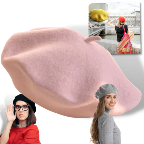 Béret classique en laine pour femme