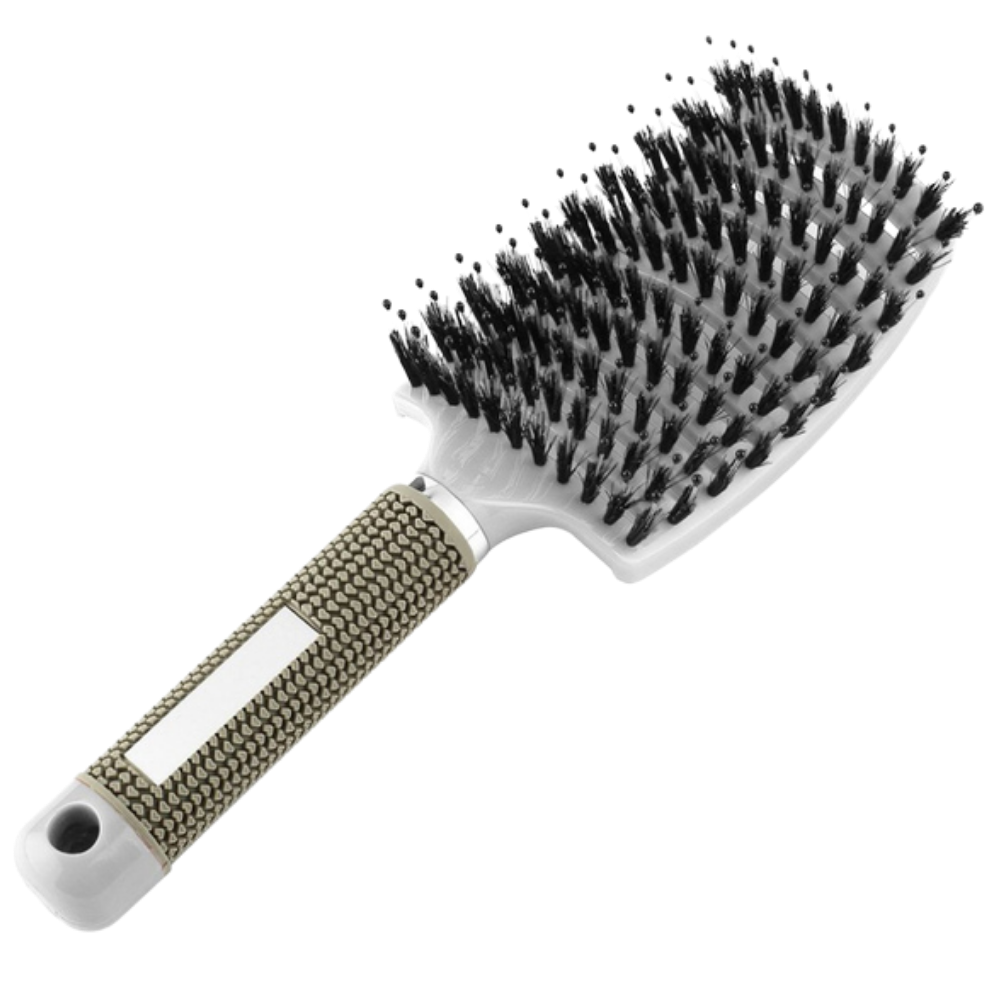 Brosse à cheveux massante en poils de sanglier
