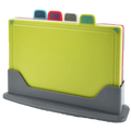 Set de 4 planches à découper avec support
