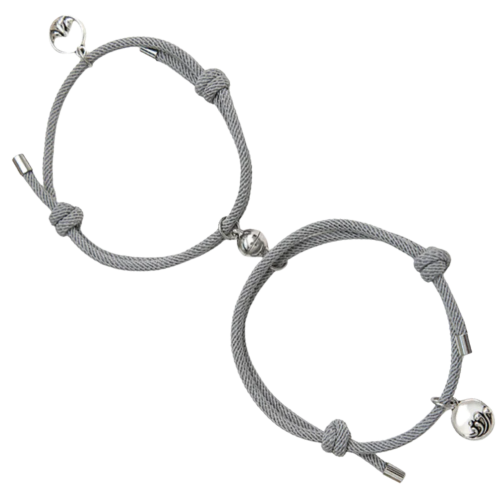 Lot de 2 bracelets magnétiques pour couples