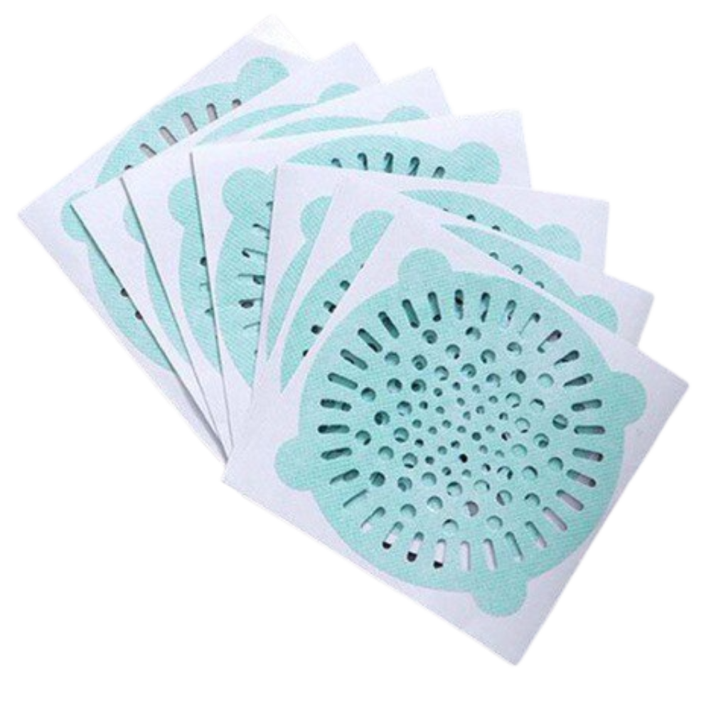 Lot de 10 filtres d'évacuation jetables adhésifs