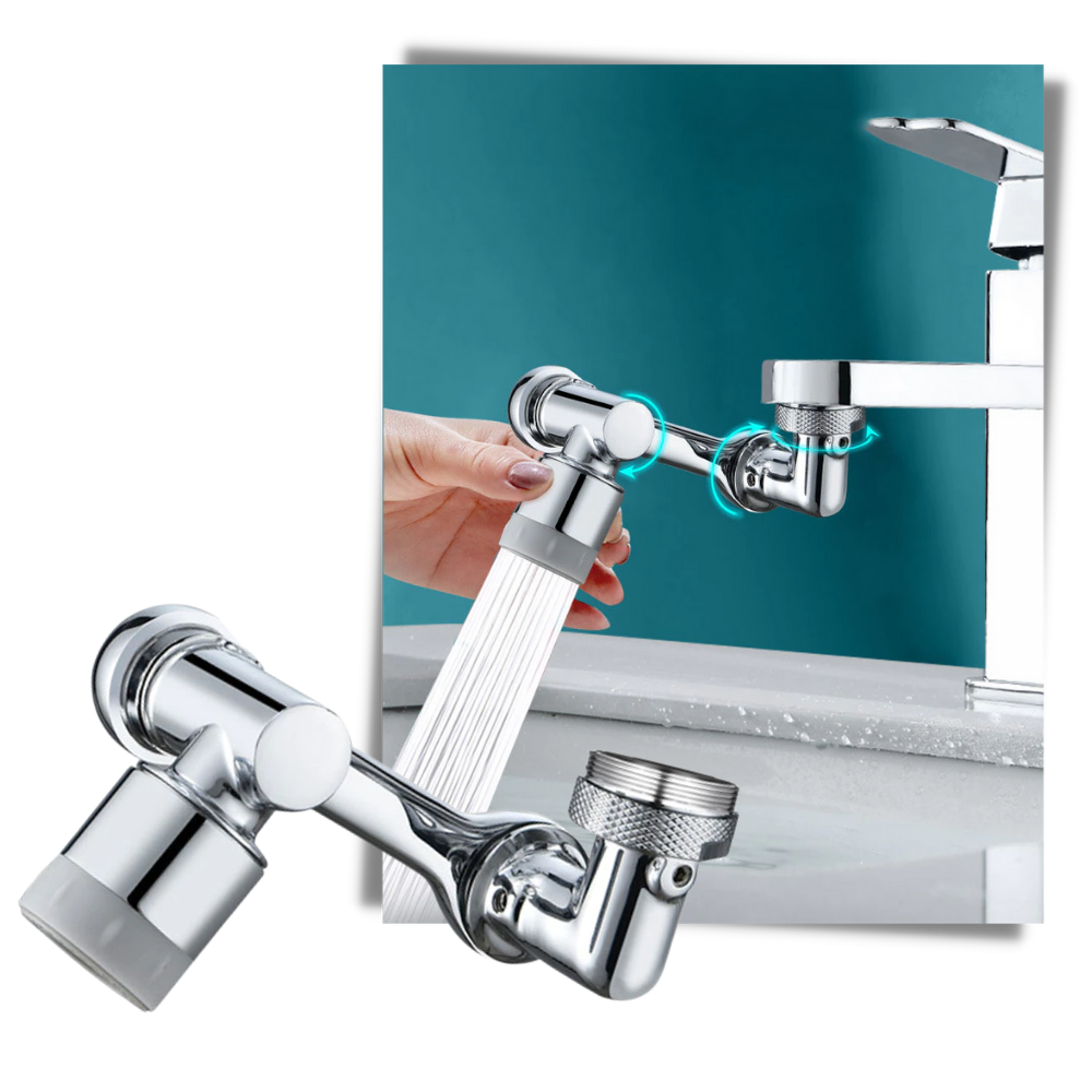 Rallonge rotative anti-éclaboussures pour robinet