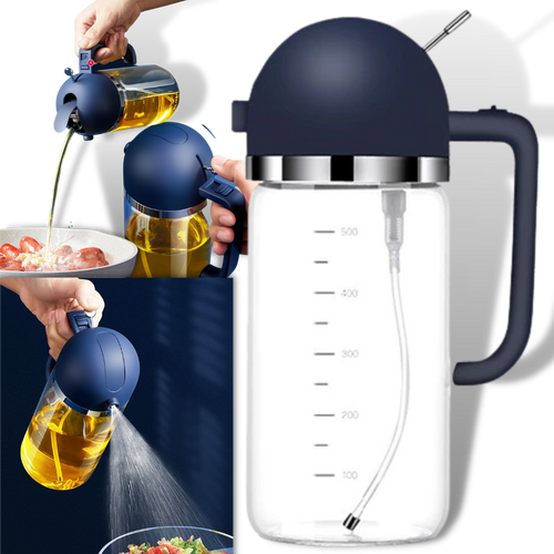 Bouteille distributeur d'huile à vaporisation et à versement