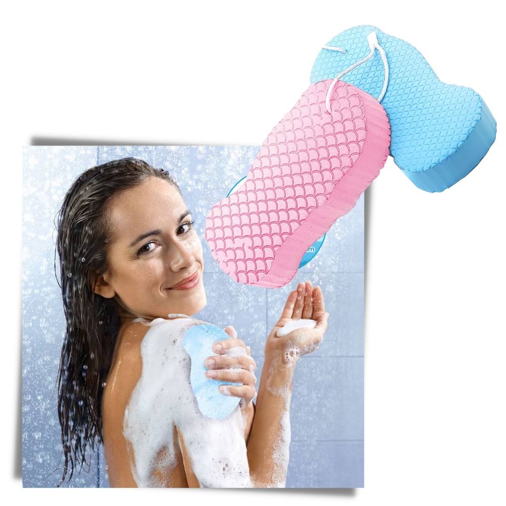 Éponge douce exfoliante pour le corps