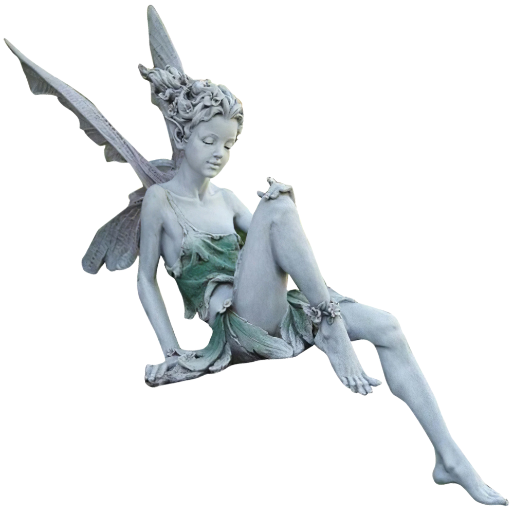 Ornement de jardin en forme de statue de fée