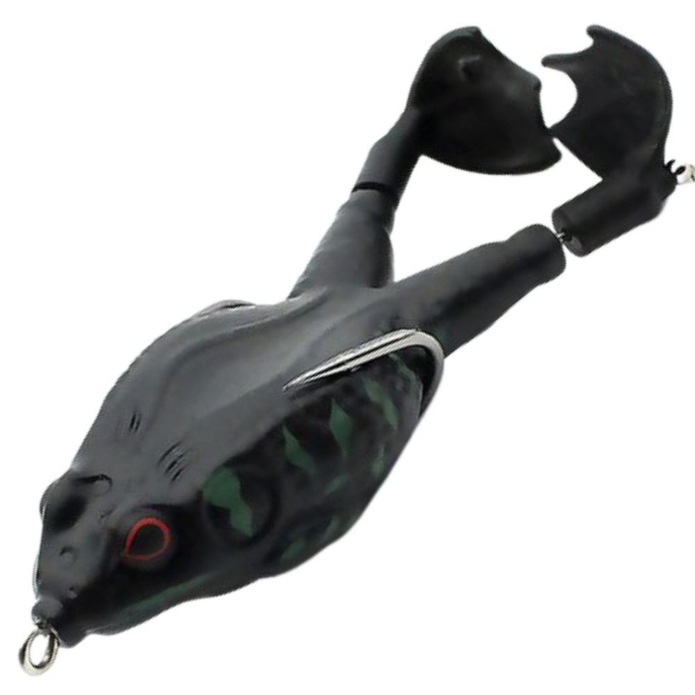 Leurre de pêche en silicone en forme de grenouille