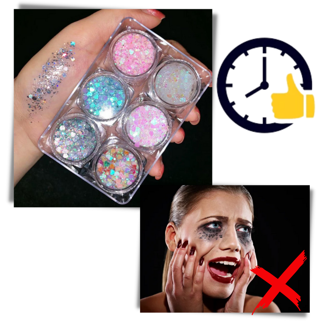 Set de paillettes pour le visage et le corps