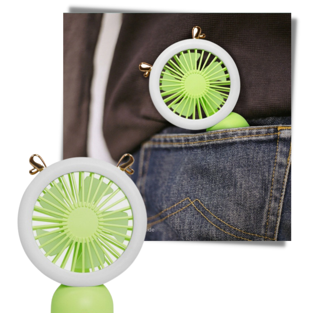 Ventilateur USB de poche avec LED
