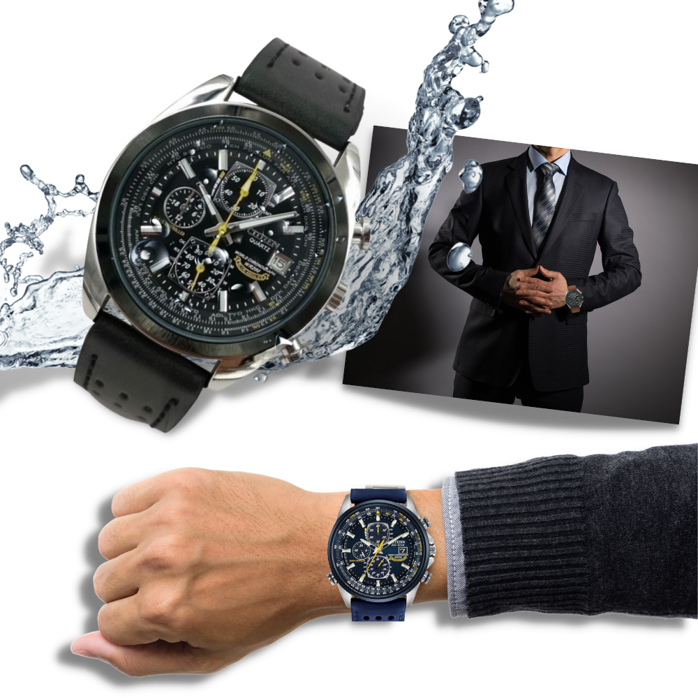 Montre à quartz de luxe étanche