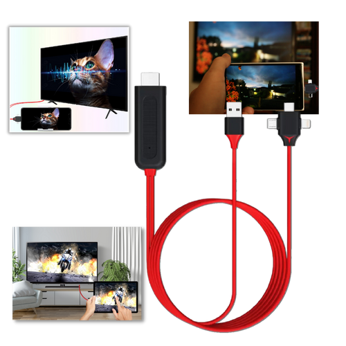 Câble adaptateur HDMI pour téléphones et tablettes