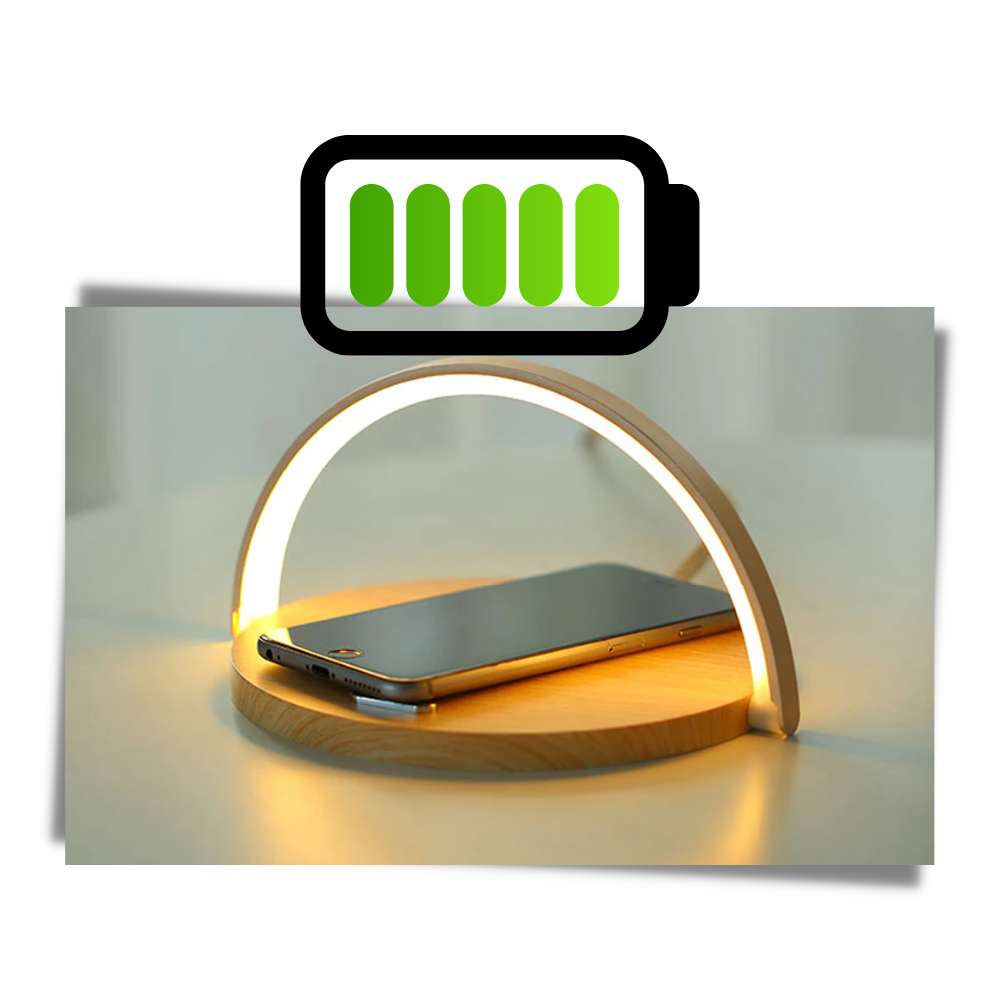 Lampe de bureau et chargeur de téléphone sans fil