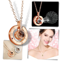 Collier Je t'aime en 100 langues