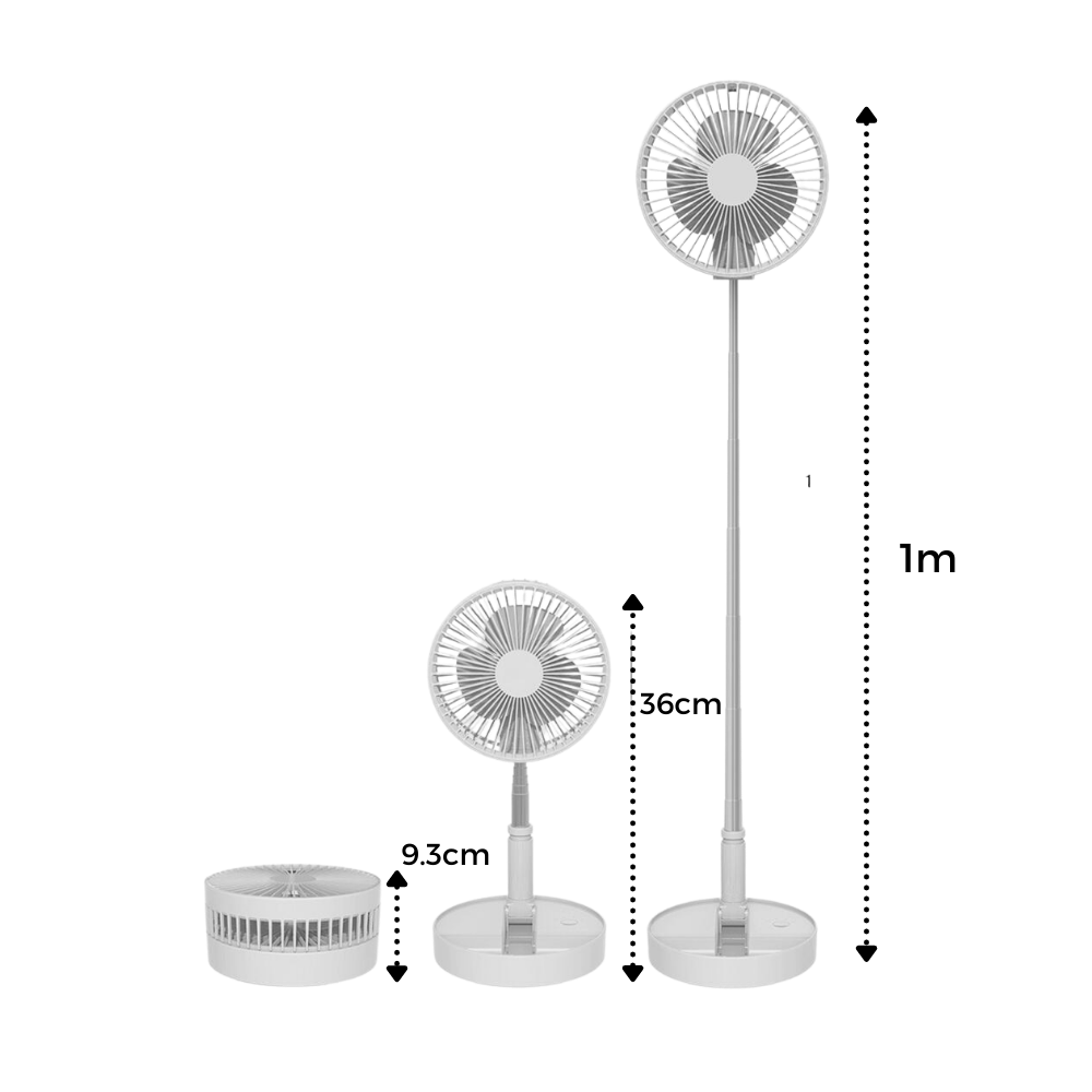 Ventilateur USB portable et pliable