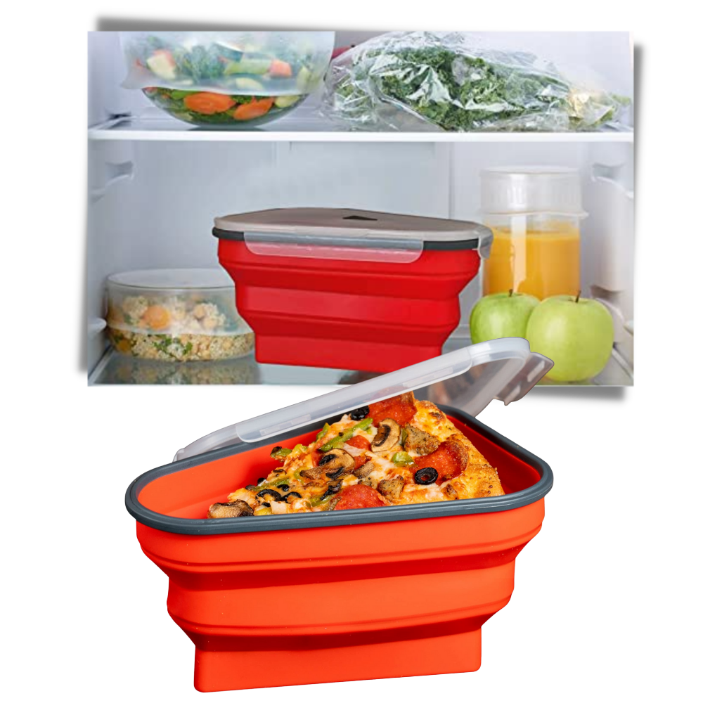 Boite extensible de conservation de pizza