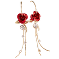 Boucles d'oreilles à glands en forme de roses