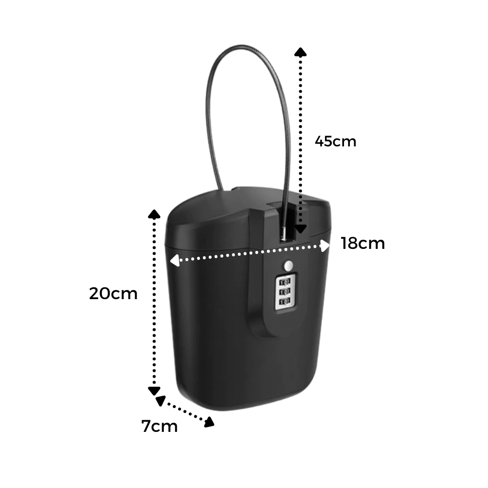 Coffre-fort portable avec poignée
