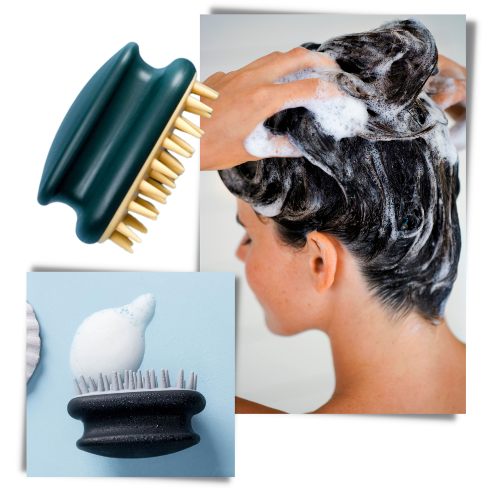 Brosse de massage du cuir chevelu