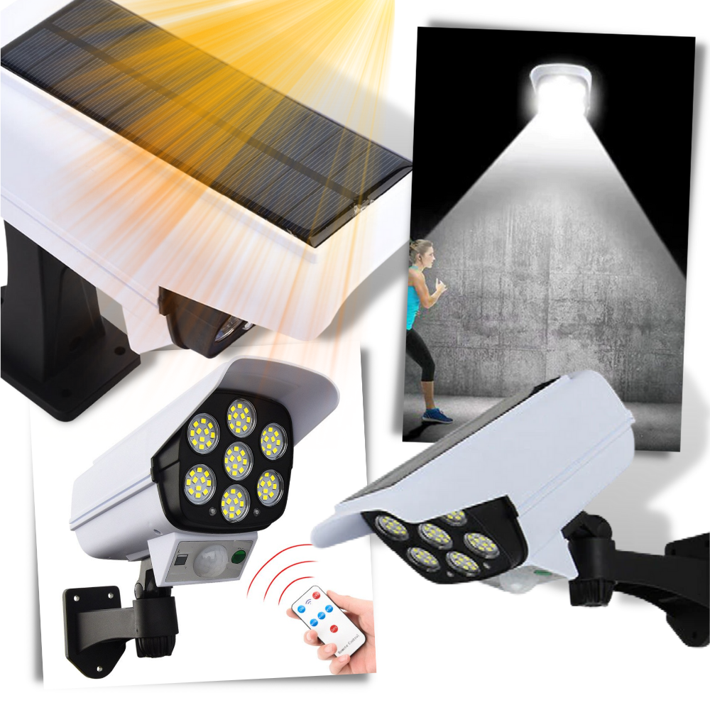 Lampe LED solaire à détecteur de mouvement