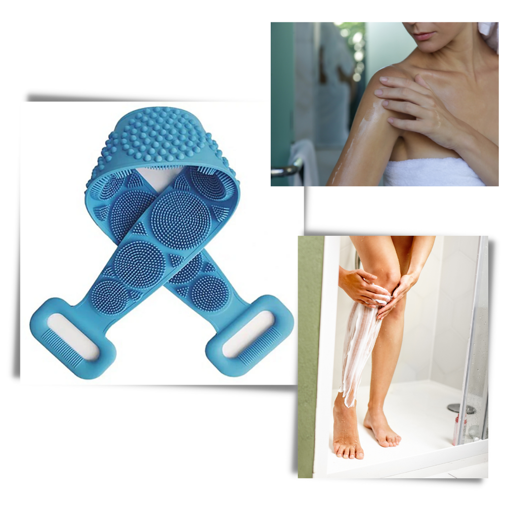 Exfoliant en silicone extensible pour le corps