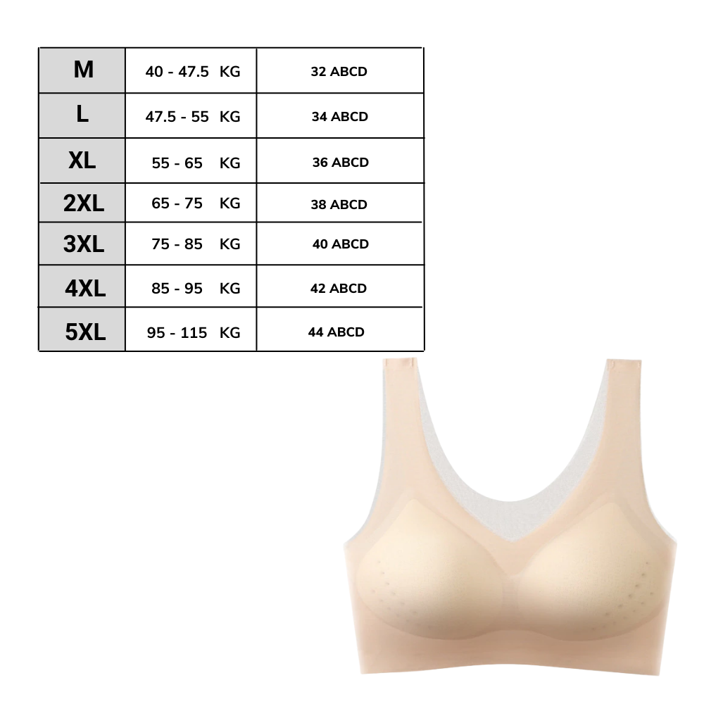Soutien-gorge ultra-fin sans couture en soie glacée