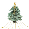 Lumières de Noël en cascade
