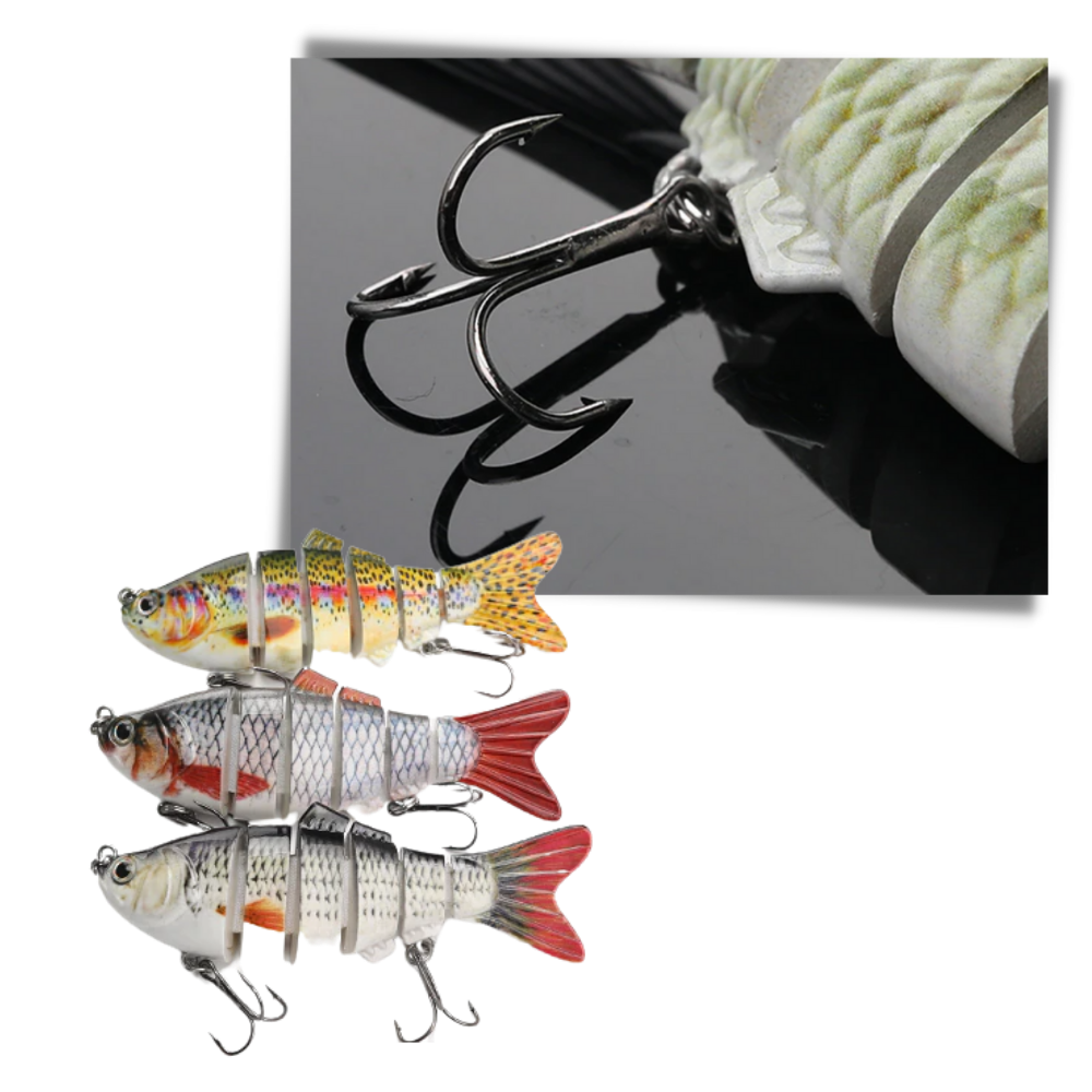 Lot de leurres de pêche artificiels Wobbler
