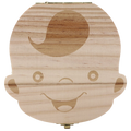 Boîte à dents de bébé en bois