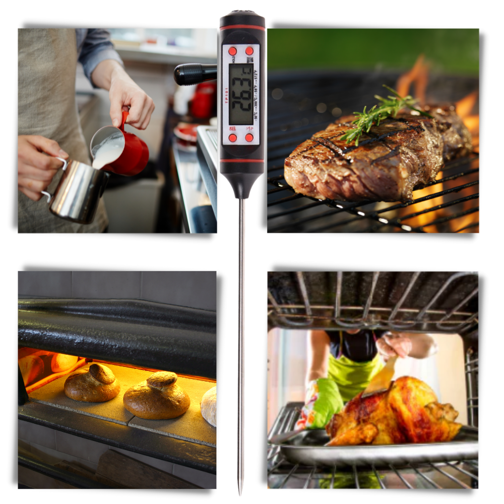 Thermomètre à sonde de cuisson numérique