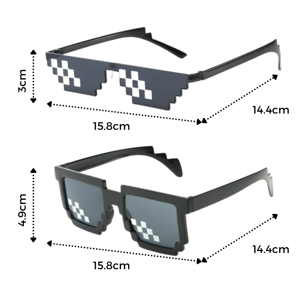 Lunettes de soleil pixel mode
