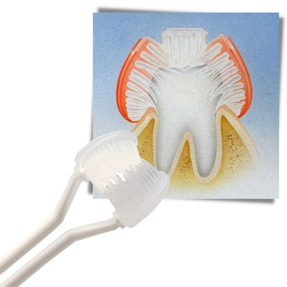 Brosse à dents à trois faces pour adultes et enfants
