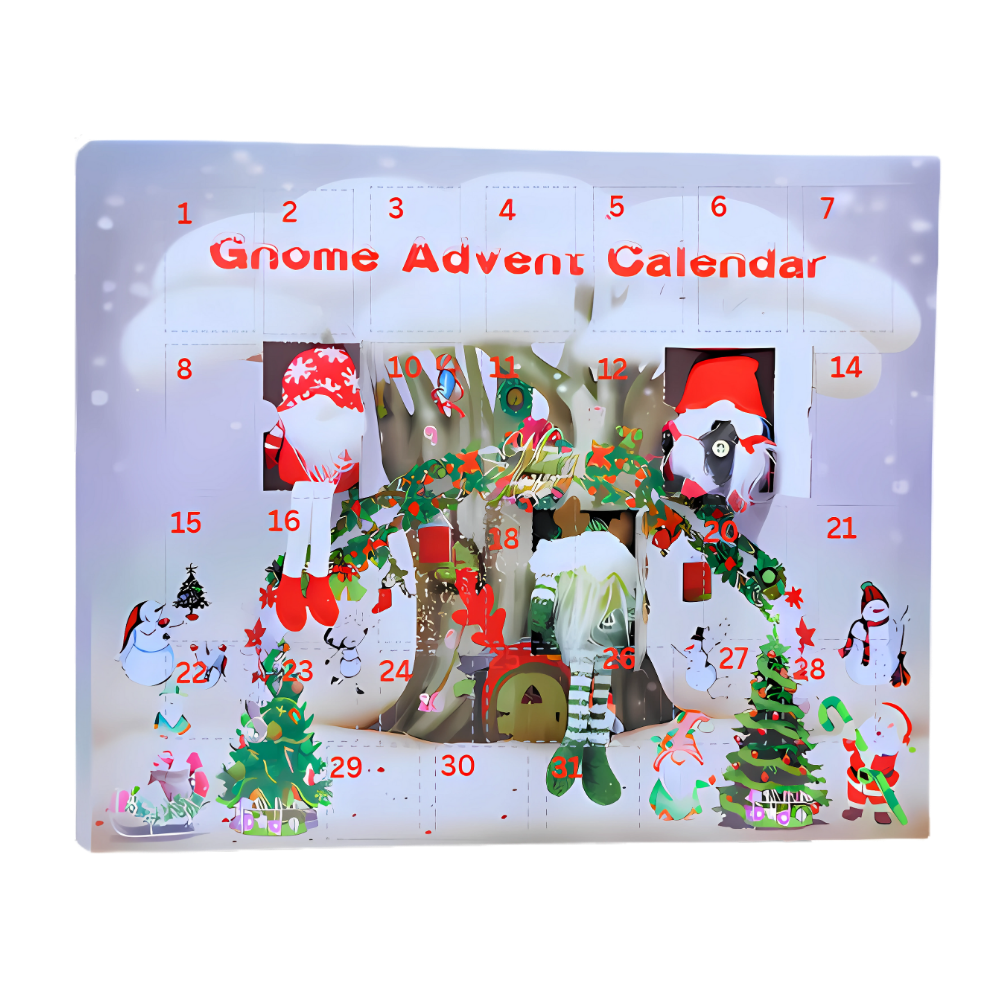 Calendrier de l'Avent Lutin avec compte à rebours de 31 jours