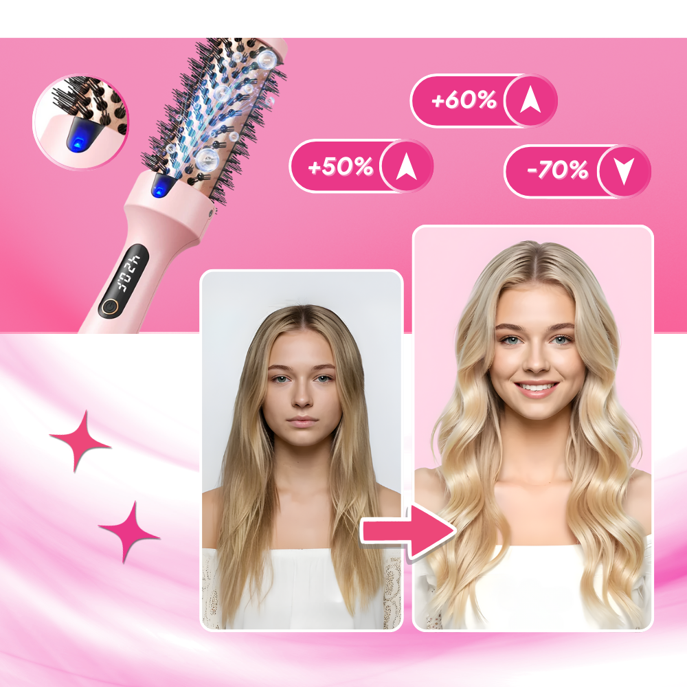 Brosse ronde thermique 3 en 1