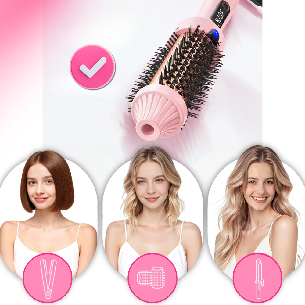 Brosse ronde thermique 3 en 1