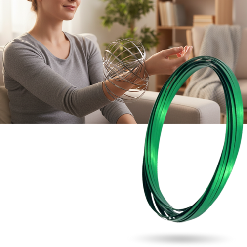 Bracelet spirale bras 3D en acier inoxydable