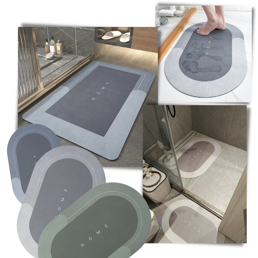 Tapis de sol antidérapant extra absorbant