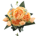 Bouquet de fleurs artificielles en soie, pivoines et roses