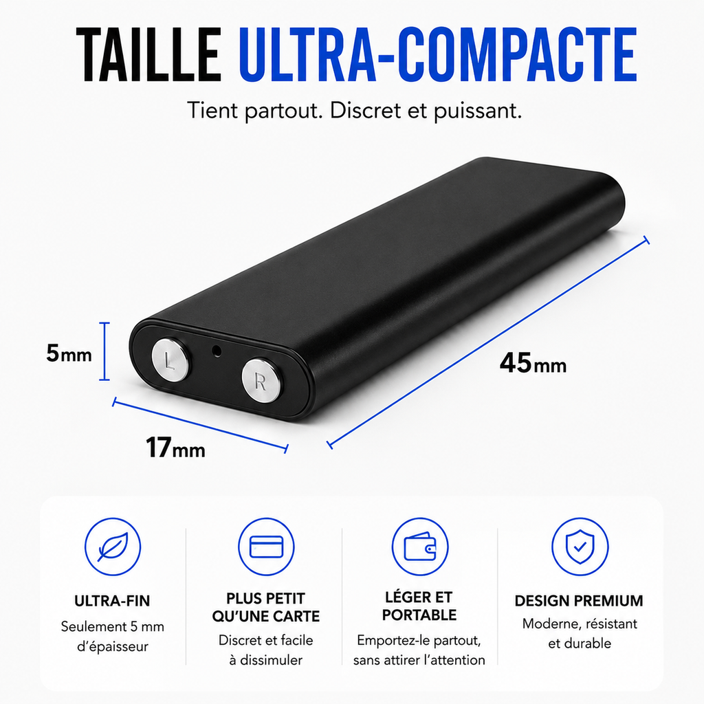 Micro-Enregistreur Espion à Activation Vocale