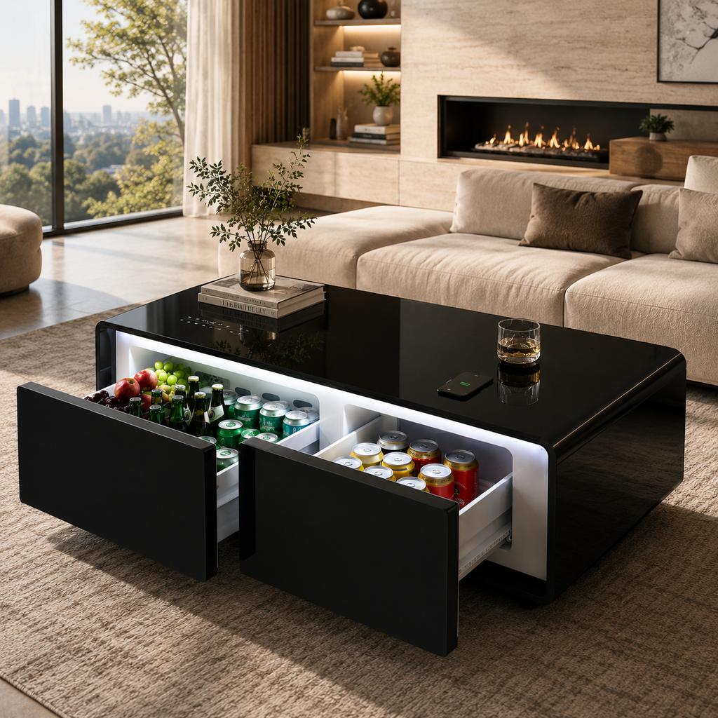 ÉLAN™ Smart Table | Table Basse Réfrigérée Intelligente 5-en-1