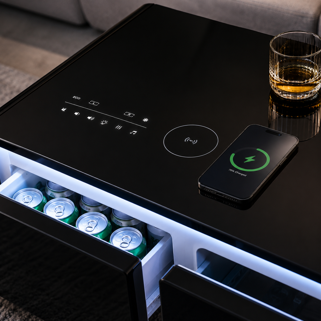 ÉLAN™ Smart Table | Table Basse Réfrigérée Intelligente 5-en-1