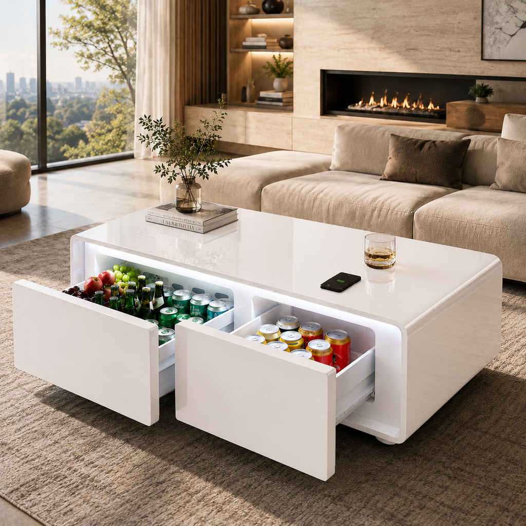 ÉLAN™ Smart Table | Table Basse Réfrigérée Intelligente 5-en-1