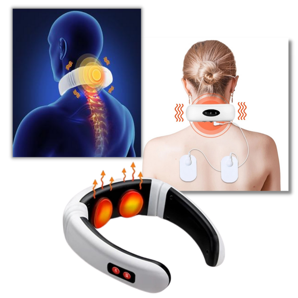Masseur de cervical à traction circulaire avec chauffage infrarouge