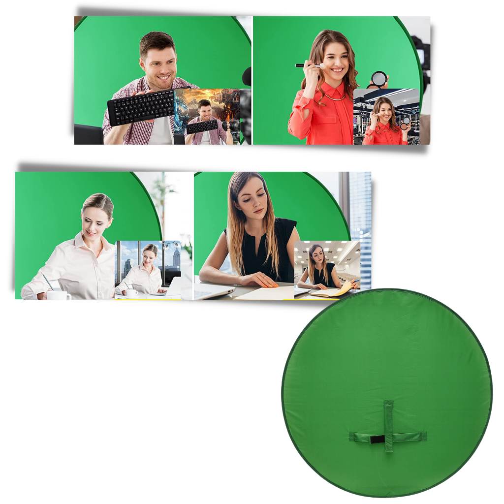 Arrière-plan vert pliable pour chaise