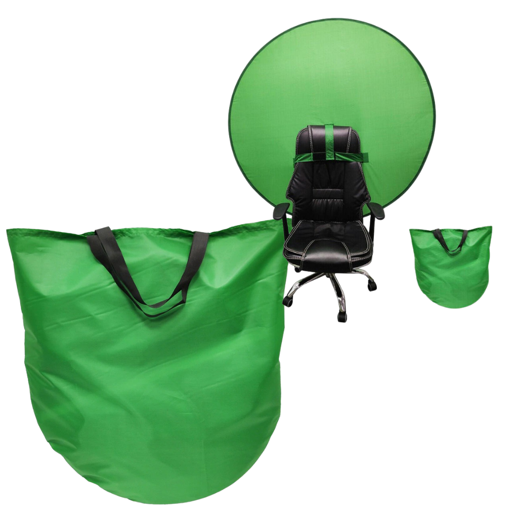 Arrière-plan vert pliable pour chaise