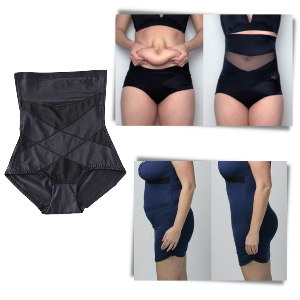 Sous-vêtement de maintien à compression croisée amincissant pour les abdominaux