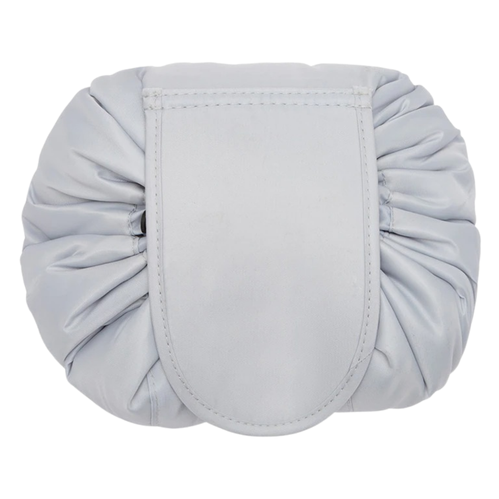 Pochette à maquillage pliable avec cordon de serrage