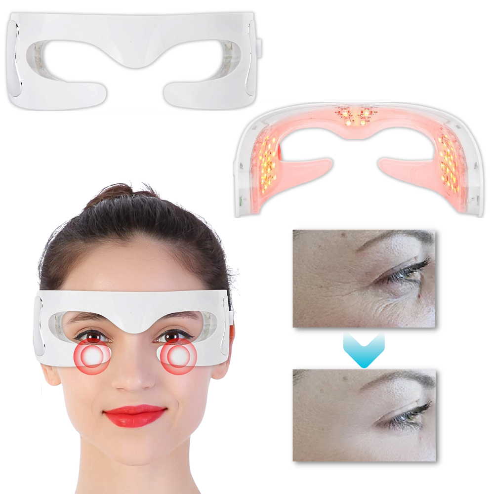Masque de massage pour les yeux avec LED pour éliminer les rides