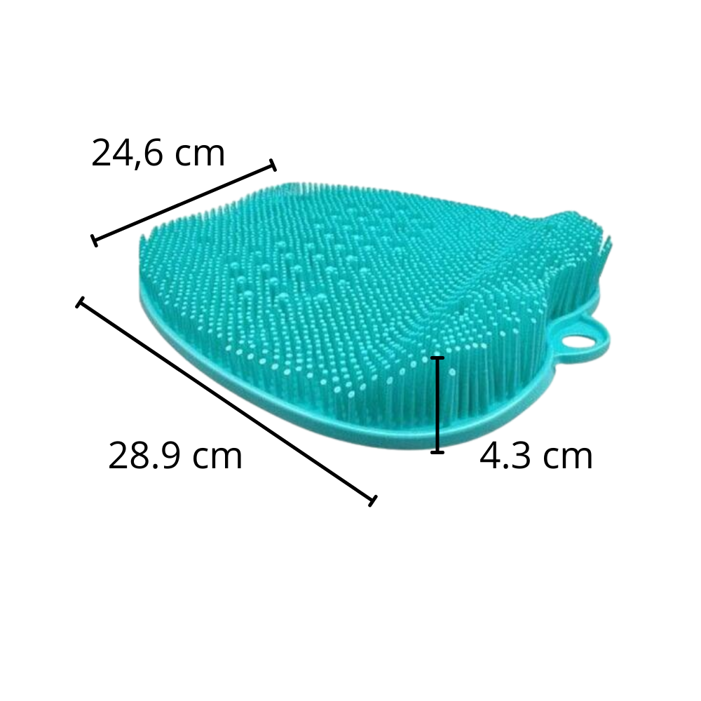 Tapis de douche nettoyant et exfoliant pour le massage des pieds