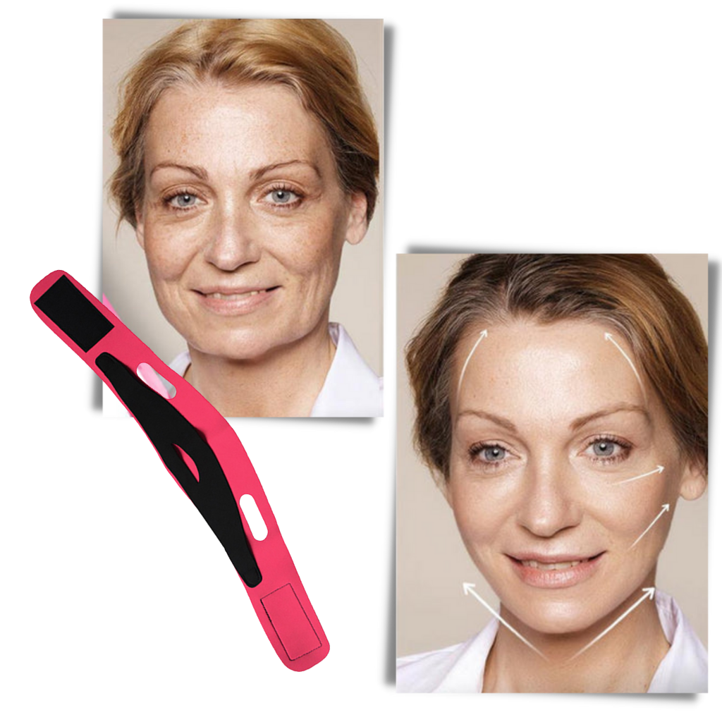 Mentonnière élastique pour le lifting du visage